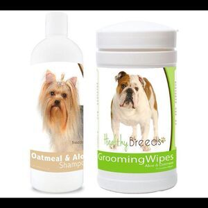 Healthy Breeds Daily Grooming Care Oatmeal Shampoo and Wipes